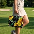 thumbnail image 4 of Psesaysky Golf Cart Seat Covers, Golf Cart Seat Towel Blanket with Handle, Foldable, Soft and Comfortable, Suits EZGO, Yamaha, Club Car and Other 2-Seat Carts, 51"x 30.3", Yellow Sunflower, 4 of 8