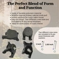 thumbnail image 2 of Black Bear Drawer Pull and Cabinet Knob - Rustic Decor Dresser Hardware for Mountain, Cabin, Lodge or Woodland Home Decorations with Wildlife Charm (Bear Head and Tail Set), 2 of 9