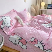 Cartoonstore 4-Piece Sanrio Hello Kitty Duvet Set, Double