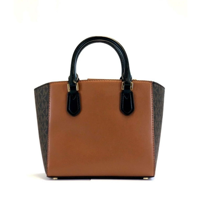 BRAND NEW WOMENS MICHAEL KORS CAROLYN SMALL BROWN SIGNATURE TOTE HAND BAG Walmart