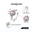 thumbnail image 7 of Pink Morganite Engagement Ring for Women Sterling Silver Ginger Lyne Collection, 7 of 7
