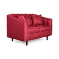 thumbnail image 4 of Sala 3-2 Makora Lino Rojo Modelo Jax, 4 of 9