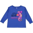 thumbnail image 3 of Inktastic Little Sister Cute Purple Dragon Girls Long Sleeve Toddler T-Shirt, 3 of 5