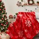 thumbnail image 5 of Snowflake Christmas Blanket Print Soft Warm Nap Blanket Suitable For Sofa Bed Camping Festival, 5 of 6