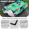 thumbnail image 6 of Whosucclay Tropical Truck Flowers Breathable Blanket, With 4 Storage Pockets Soft Golf Cart Seat Cushion Cover for Club Car Yamaha EZGO, 52.36"x 32.28", 6 of 7