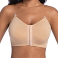 thumbnail image 4 of Yongwang Front Closure Bra for Women Comfort Wireless Support Full Coverage Sports Bra Seamless Invisible Shoulder Strap Bras, 4 of 5