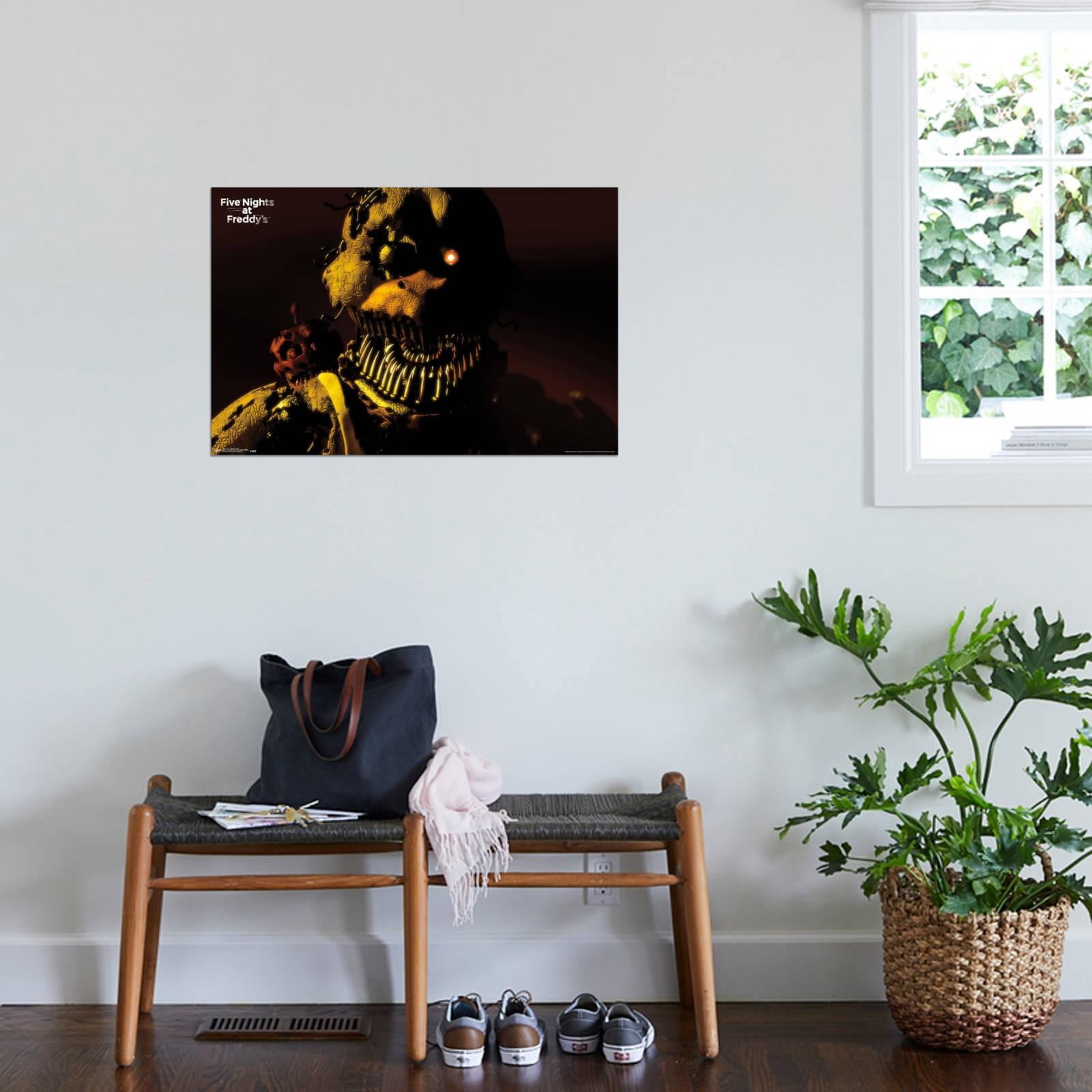 Five Nights at Freddy's - Nightmare Chica Canvas Wall Poster, 22.375" x 34"