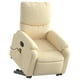 thumbnail image 4 of Sillón reclinable para masajes Electric Power Lift VidaXL, color crema, 4 of 9