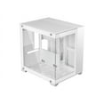 thumbnail image 3 of DIYPC DIY-CUBE01-W White USB3.0 Tempered Glass Micro ATX Gaming Computer Case w/ Dual Tempered Glass Panel. Fans Not Included, 3 of 5