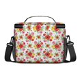 thumbnail image 3 of Lunch Box Pioneer Flower Floral Print Pattern Insulated Lunch Bag for Women Men,Medium Leakproof Lunchbox Cooler Bag Adjustable Strap,10 X 6.7 X 8 Inches, 3 of 6