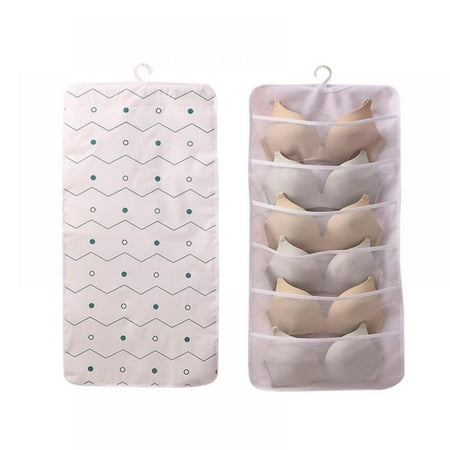 

TOPWONER Hanging Closet Underwear Organizer Storage with Hook Hanging Wardrobe Storage Bags Organizer Holder for Bra Socks