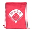 thumbnail image 2 of Baseball Party Bags | Baseball Cotton Drawstring Cinch Backpacks for Team events, Birthdays, and more!, 2 of 2