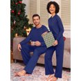 thumbnail image 4 of MINTREUS Couple Pajama Sets Soft PJs Sets for Couples/Women/Men Matching Sleepwear with Pockets, 4 of 6
