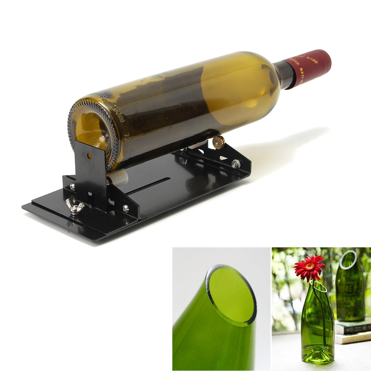 Glass Wine Beer Bottle Cutter Machine Jar Recycle Craft Cutting Tool DIY Kit Set 