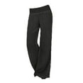 thumbnail image 4 of Sonducket Pantalones vaqueros sueltos para mujer Pantalones elásticos de cintura media y pierna ancha Prendas para la parte inferior del cuerpo negro 5XL, 4 of 6