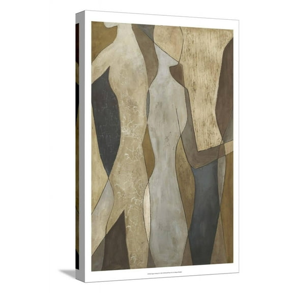 Art.com Figure Overlay II Stretched Canvas Print Wall Art by Megan Meagher, 12" x 18"