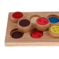 thumbnail image 4 of Montessori Wood Cylinders Touch Rough \u0026 Smooth Sensorial Material Teaching Aids Training Niños Juguete Soledad Material sensorial Montessori, 4 of 7