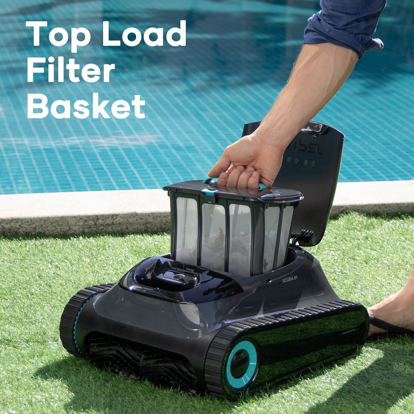 Aiper  S1 Cordless Pool Vacuum Robotic Pool Cleaner Wall Climbing Floor Waterline
