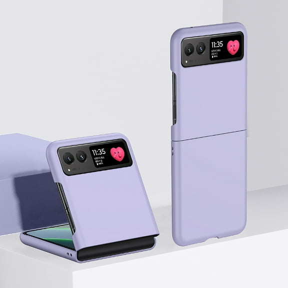 Slim Case for Razr 40, Luxury Liquid Silicone Hard [Military Grade Shockproof] Hybrid Soft TPU & Hard PC Drop-Proof Anti-Scratch Grip Cover For Razr 40,Purple