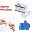 thumbnail image 2 of 100PCS Disposable 75% Alcohol Wet Wipe Pads For Antiseptic Clean Skin Jewelry Cell Phone For Disinfection Use, 2 of 5