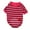 As shown, variant on LOLIPPYY Dog Cotton Breathable Shirt Striped Dog T-shirt Puppy Outfit Pet Dog Shirt Size XL