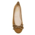 thumbnail image 4 of YDN Women Classic Bowknot Round Closed Toe Ballet Flats Slip On Pumps Low Heel Simple Dressy Casual Soft Shoes Size 7 Brown, 4 of 4