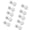Transparent, variant on Tizuqe 10Pcs Plastic Snap Buttons Fasteners For Kids Clothing Jackets Sewing Project