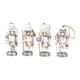 thumbnail image 3 of Mini figura de Cascanueces de madera, Cascanueces navideño tradicional para bodas Plata blanca, 3 of 9
