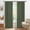 MossGreen, variant on 100% Blackout Faux Linen Curtains for Livingroom Bedroom W50 X L96,2 Panels Set Thermal Insulated Curtains With Free 20 Ring Clips - Moss Green