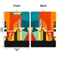 thumbnail image 5 of FORMRS Acrylic Clipboard with Low Profile Clip Standard A4 Letter Size, 12.5" x 9", Colorful Cocktails, 5 of 8