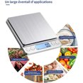 thumbnail image 5 of Hweilai Digital Kitchen Scale USB Rechargeable 0.5kg/0.01g Digital Baking Food Scale, Precision Electronic Scale Stainless Steel Weighing Table Trays, Tare Function, 5 of 5