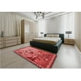 thumbnail image 5 of Ahgly Company Machine Washable Indoor Rectangle Transitional Red Area Rugs, 7' x 10', 5 of 7
