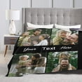 thumbnail image 4 of Custom Blanket with Picture Text Customized Blankets with Photos Customizable Personalized Blankets and Throws for Adult Kid Birthday Christmas Valentines Day Memorial Gift,, 4 of 6