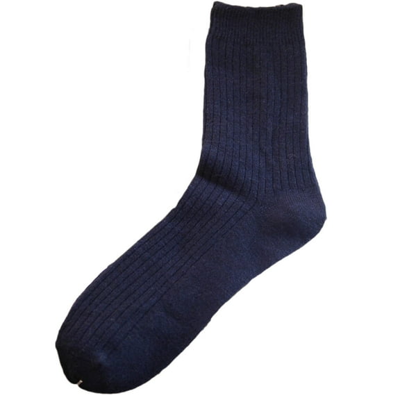 Lian LifeStyle Ultralight Men's 6 Pairs Wool Crew Socks - Great Activewear For Fun Sports, all Season & Weather HR16116 Size Navy