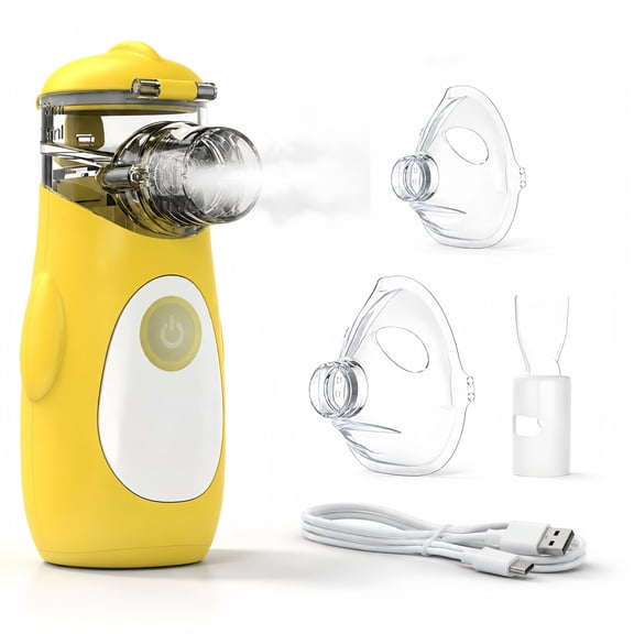 Ziqing Personal Ultrasonic Steam Inhaler,Cool Mist Breathing Humidifier for Adults & Childrens