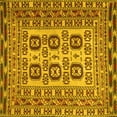 thumbnail image 1 of Ahgly Company Machine Washable Indoor Square Persian Yellow Traditional Area Rugs, 5' Square, 1 of 4