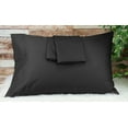 thumbnail image 1 of Aiking Home 2-Pack of 280 Thread Count Easy-Care Pillow Case Set, King, Black, 1 of 3