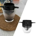 thumbnail image 3 of Filtro de café portátil plegable Macarena Verter sobre cafetería acero inoxidable negro, 3 of 8