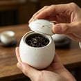 thumbnail image 4 of Outdor Ceramic Cat Jar With Lid 180 Ml Storage For And White Protective And Airtight For Living Area, 4 of 6