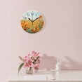 thumbnail image 3 of 14 Inch Wall Clock Battery Operated Silent Clock Decorative for Office, Kitchen, Outdoor, Living Room，Beautiful Red Poppies Flowers Lovely, 3 of 4