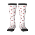thumbnail image 2 of Lsque Hand Drawn Strawberry Printed Crew Socks Men's Women's LightWeight Thin Casual Calf Socks ,Knee High Socks,Cotton Socks, 2 of 9