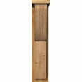 thumbnail image 2 of 6"W x 12"D x 28"H Crestline Rough Sawn Corbel w/Backplate, Western Red Cedar, 2 of 9