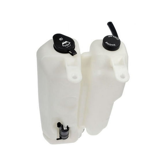 Front Windshield Washer Fluid and Radiator Coolant Overflow Reservoir with Cap - Compatible with 1995 - 2005 Chevy Astro (with Rear Wiper) 1996 1997 1998 1999 2000 2001 2002 2003 2004