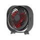 thumbnail image 2 of Ventilador de escritorio recargable, mini ventilador portátil de 3 velocidades con batería de 2000 mA, alimentado por USB, giratorio de 360 °, operación silenciosa, cuchilla de 92 mm, tiempo de, 2 of 5