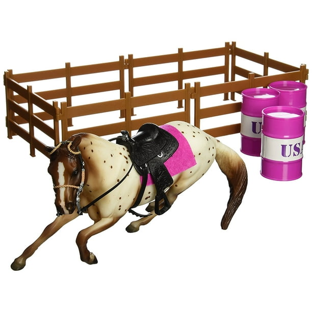 Breyer Classics Barrel Racing Horse Toy Set (112 Scale)