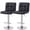 Black, variant on CONCETTA Swivel Bar Stools Set of 2, Adjustable PU Leather Counter Seats with Back and Footrest, Black