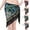 #068 Green, variant on Women Peacock Feather Pattern Sequin Tassel Skirt Glitter Sparkly Fringe Belly Dance Hip Scarf Skirts Metallic Rave Party Belts Costume, Green,Free Size