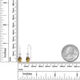 thumbnail image 6 of Gem Stone King 14K White Gold Mango Mystic Topaz and Lab Grown Diamond Earrings for Women | 2.53 Cttw | Gemstone November Birthstone | Oval 7X5MM, 6 of 6