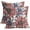 Navy Blue and Red Retro Sunflower, variant on Light Blue and Brown Pillow Covers 18x18 Set of 2 Retro Sunflower Flowers Print Decorative Throw Pillows Outdoor Modern Art Floral Pillowcase Square Linen Cushion Case for Home Sofa Couch Bed