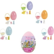 Barbie Color Reveal Pet Set, Easter Egg Case with Color-Change Basket, Blue Lamb & 2 Mini Pets